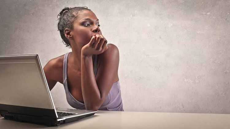 woman wondering about outsourcing her digital marketing